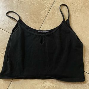 Brandy Melville cute black crop top